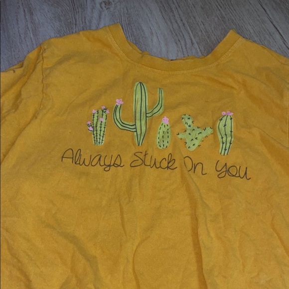 “Always Stuck On You” Yellow Tee Shirt - Picture 3 of 3